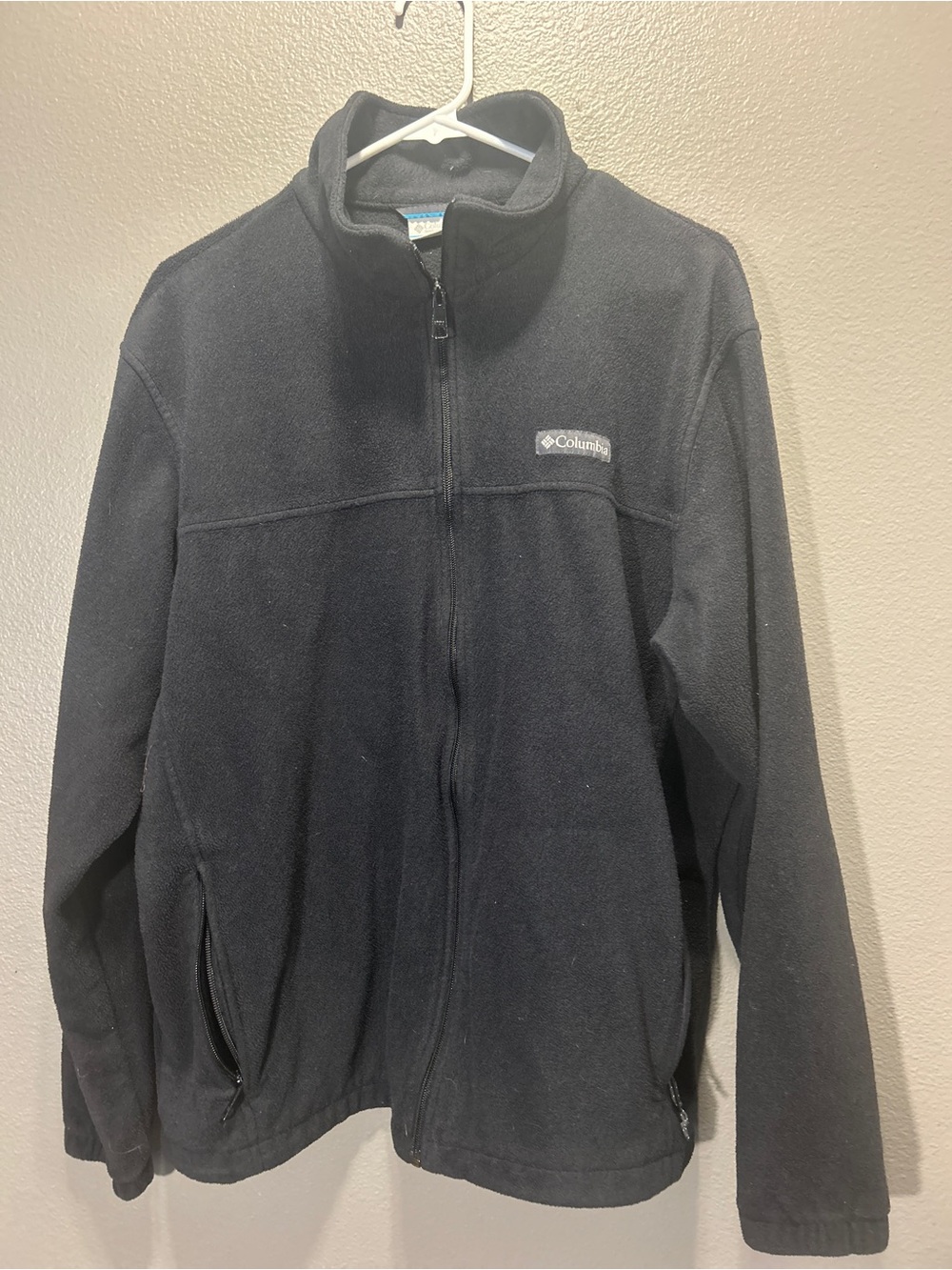 Columbia Mens Steens Mountain 2.0 Full Zip Fleece Jacket Black Size Large L GUC